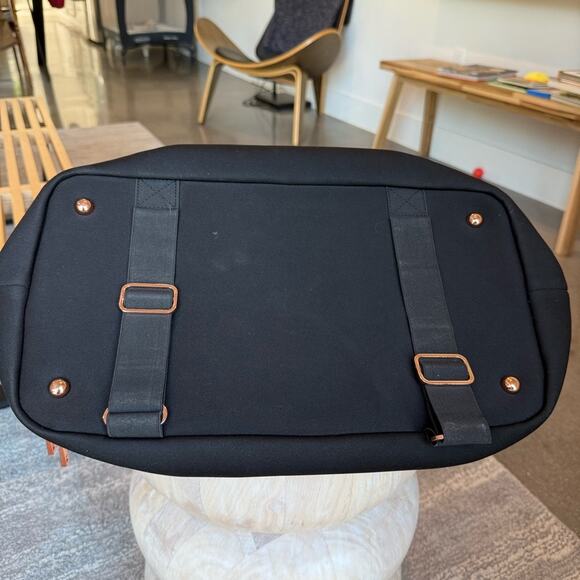 Sweaty Betty Icon Luxe Black Quilted Weekender Gym Bag - Picture 9 of 11